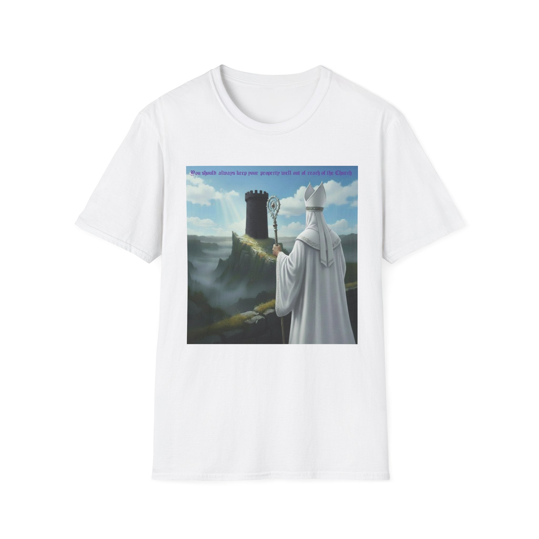 Crafty white bishop chess joke T shirt