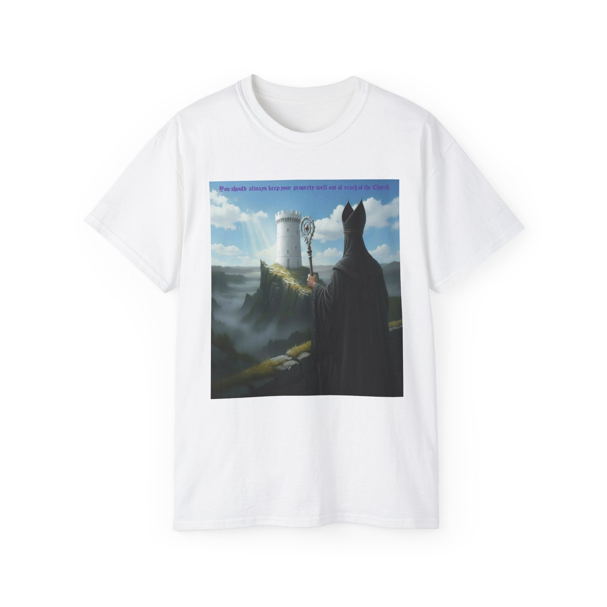 Crafty black  bishop chess joke T shirt