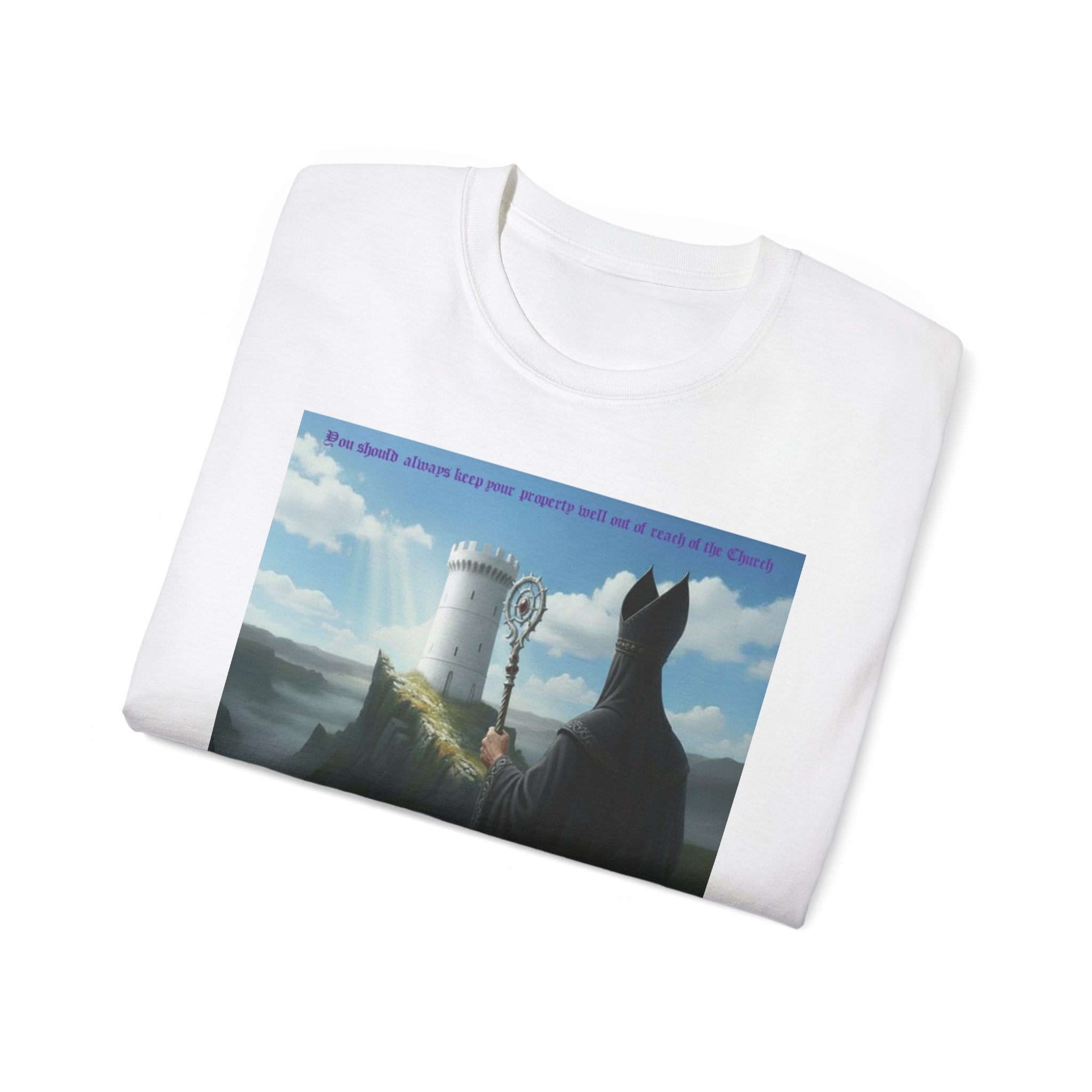 Crafty black  bishop chess joke T shirt