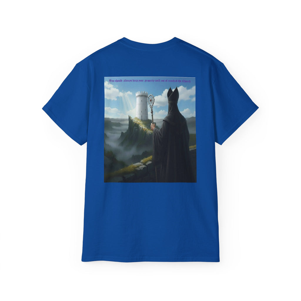 Crafty black  bishop chess joke T shirt