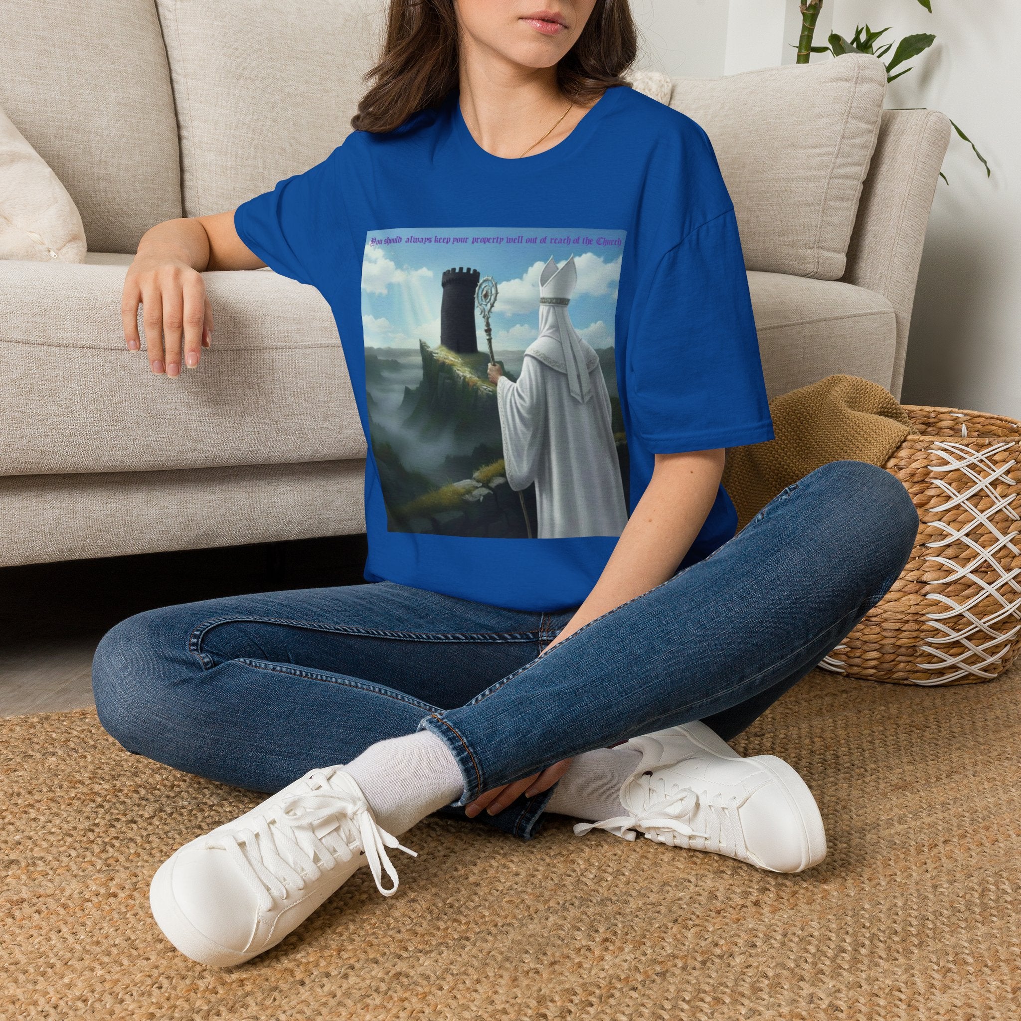 Crafty white bishop chess joke T shirt