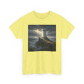 Beautiful Strong Tower Scenic T shirt — Atmospheric Fantasy Landscape