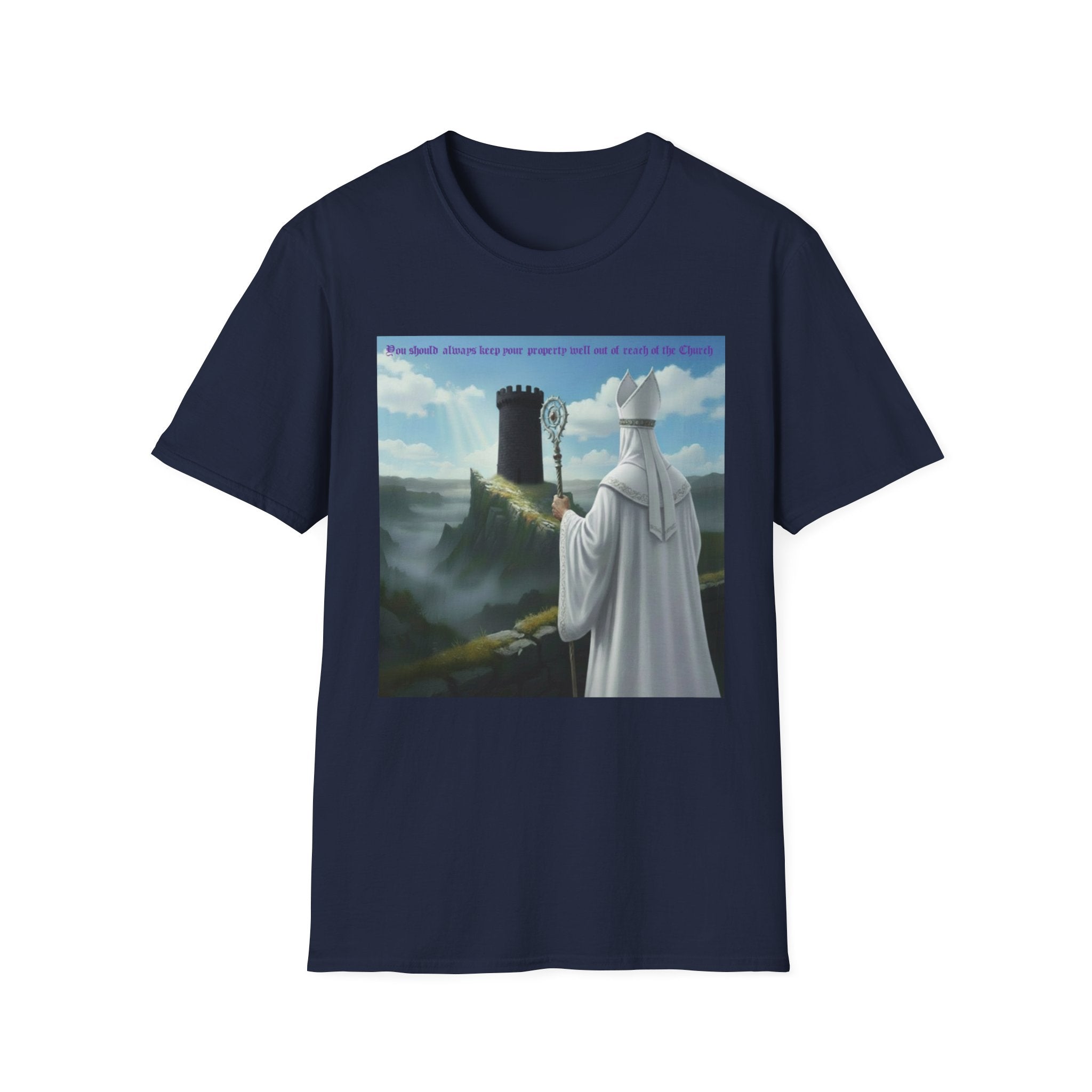 Crafty white bishop chess joke T shirt
