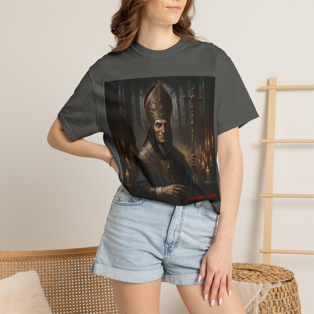 Chess joke T shirt with black bishop