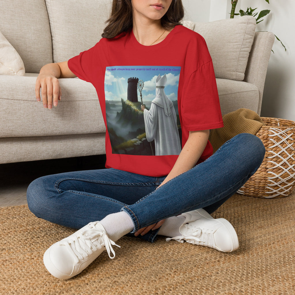 Crafty white bishop chess joke T shirt