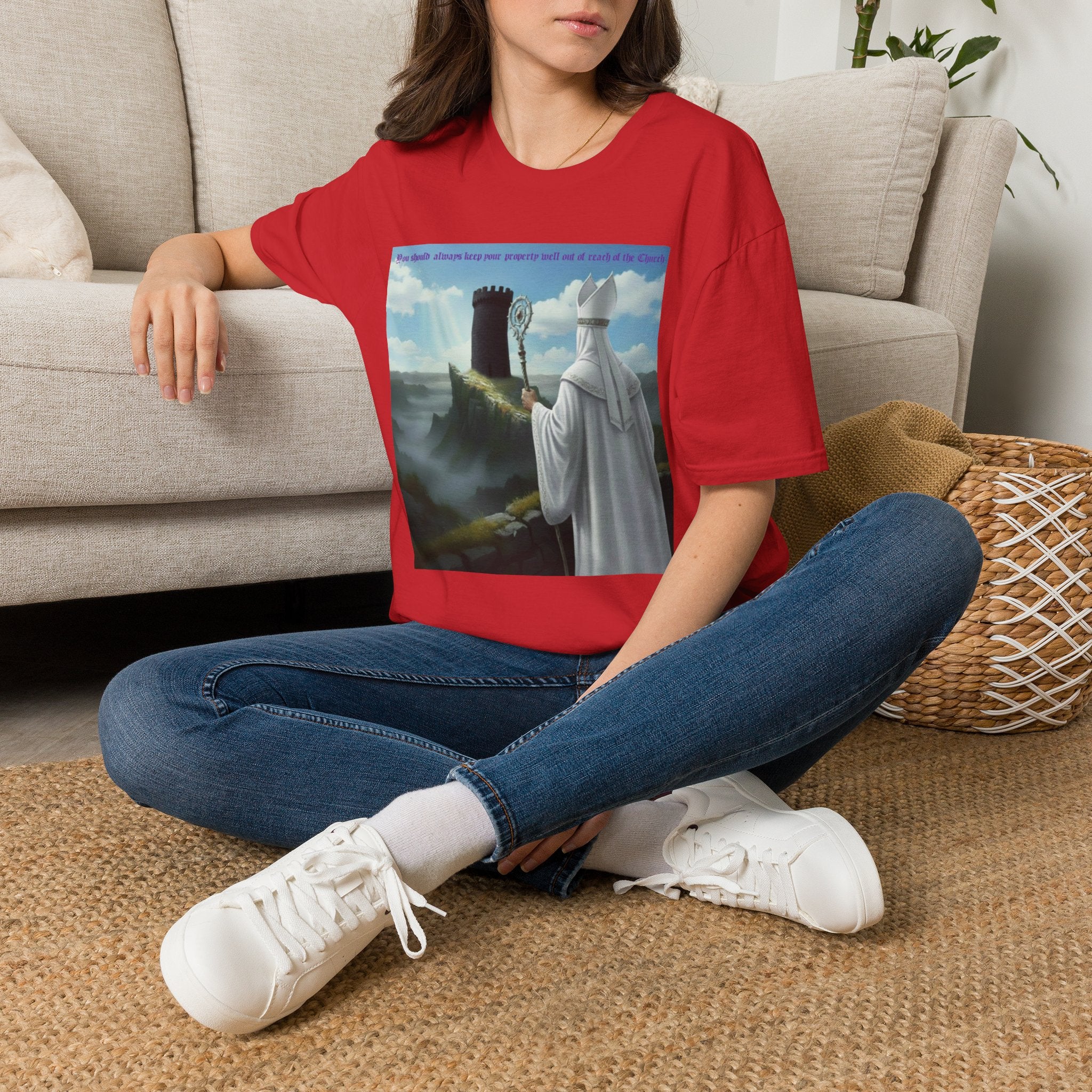 Crafty white bishop chess joke T shirt