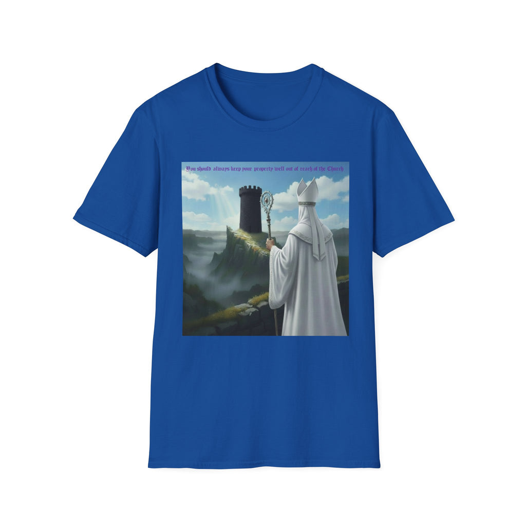 Crafty white bishop chess joke T shirt