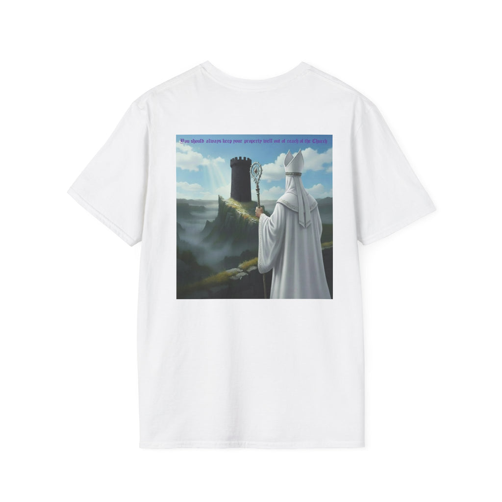 Crafty white bishop chess joke T shirt