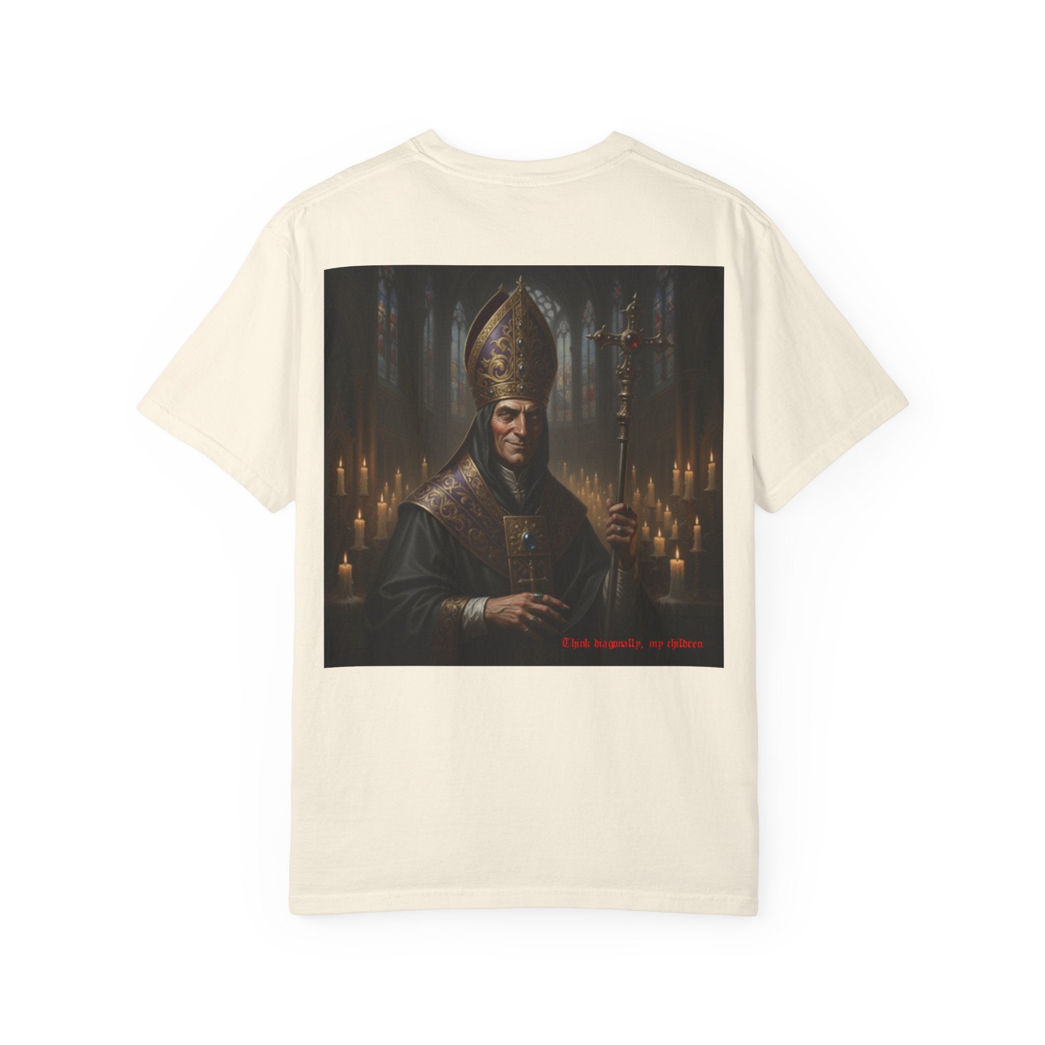 Chess joke T shirt with black bishop