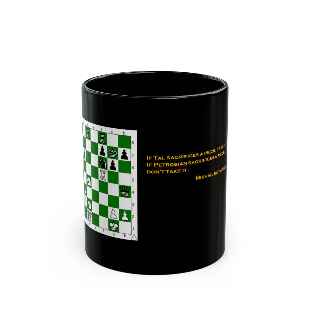 Chess Position Mug with Botvinnik Quote – Tactical Puzzle Coffee Mug (11oz/15oz)