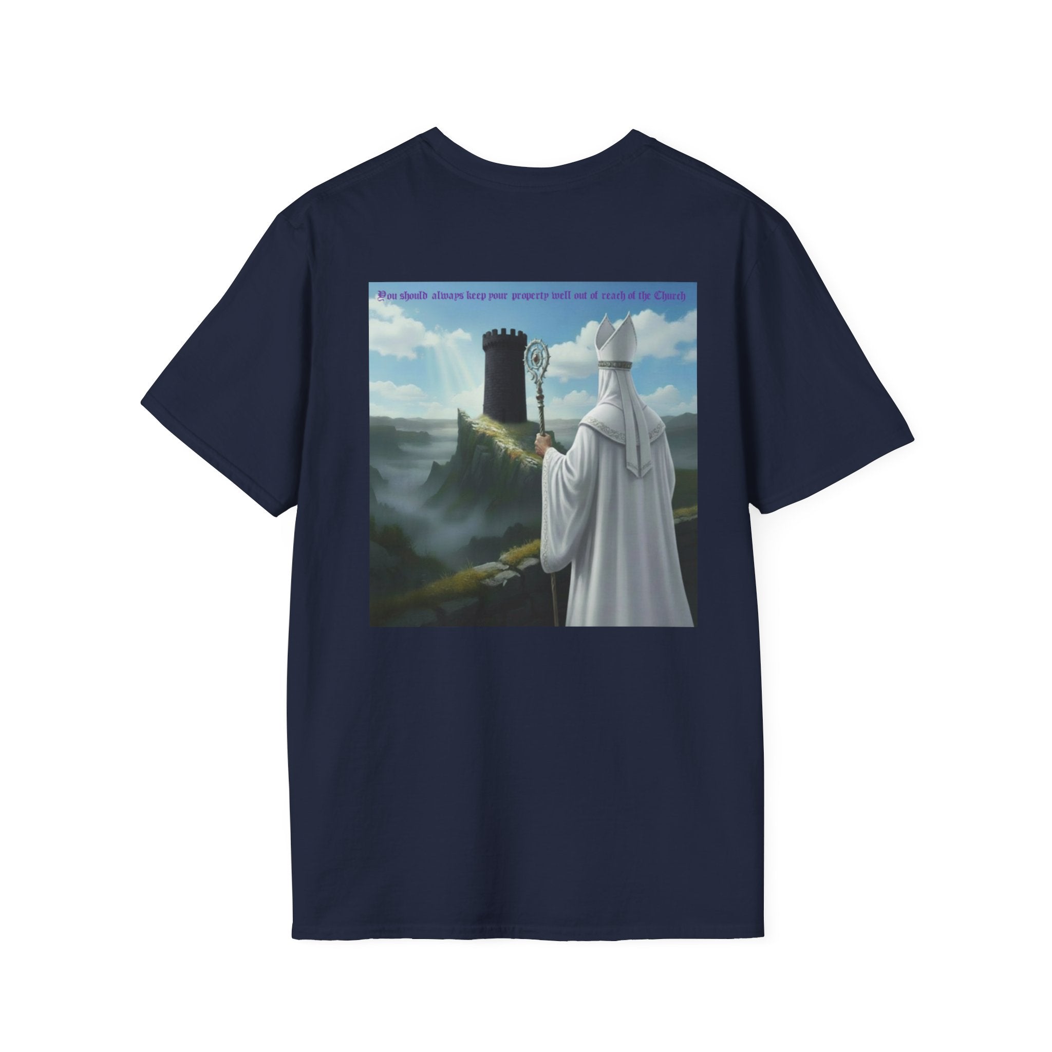 Crafty white bishop chess joke T shirt