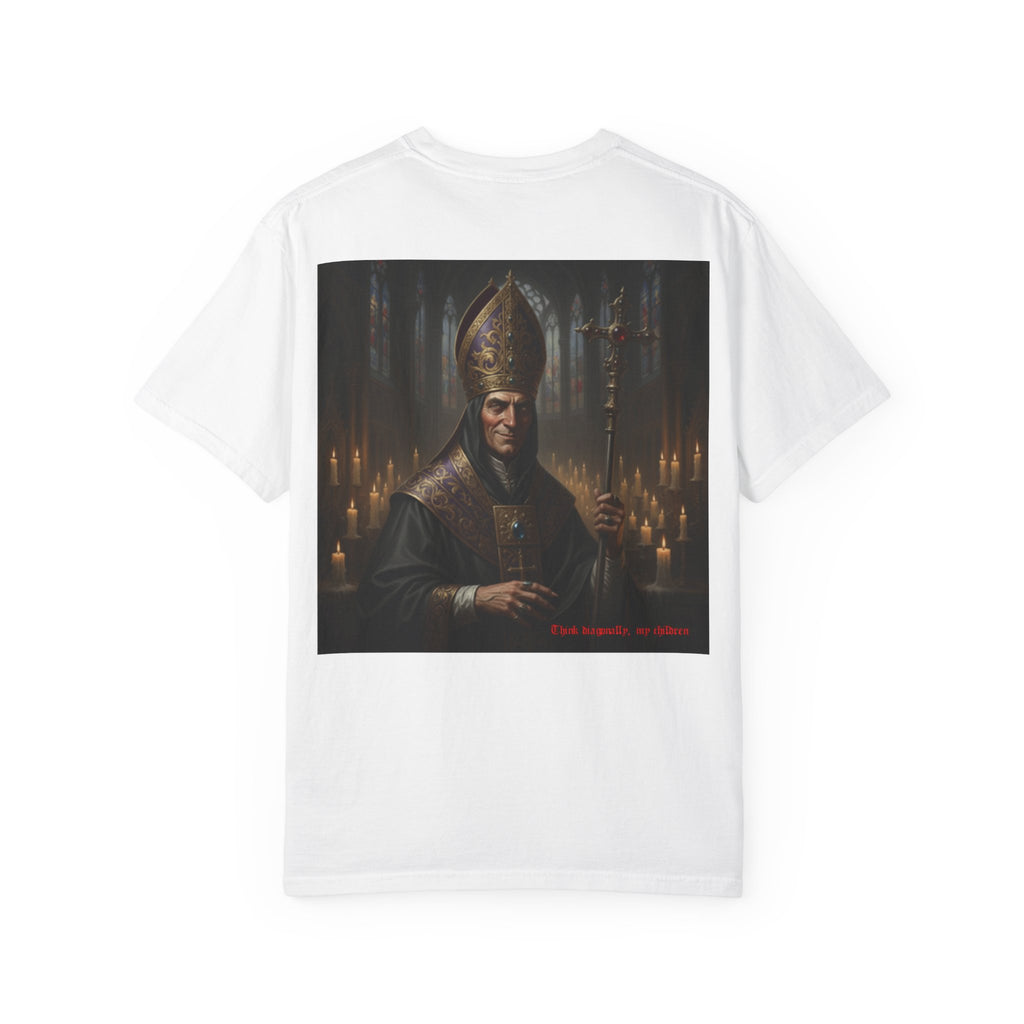 Chess joke T shirt with black bishop