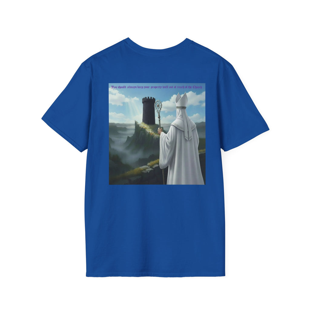 Crafty white bishop chess joke T shirt