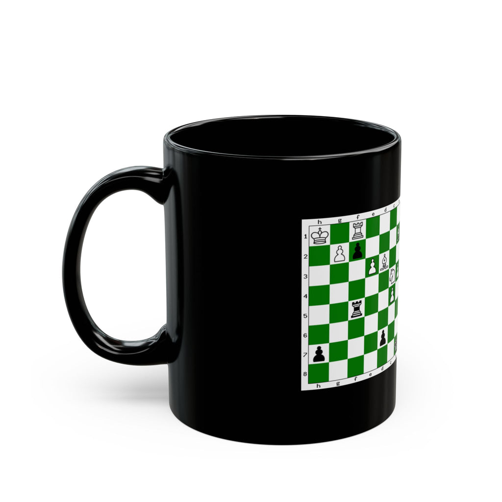 Chess Strategy Quote Mug — Magnus Carlsen Inspirational Coffee Cup (Black, 11oz/15oz)