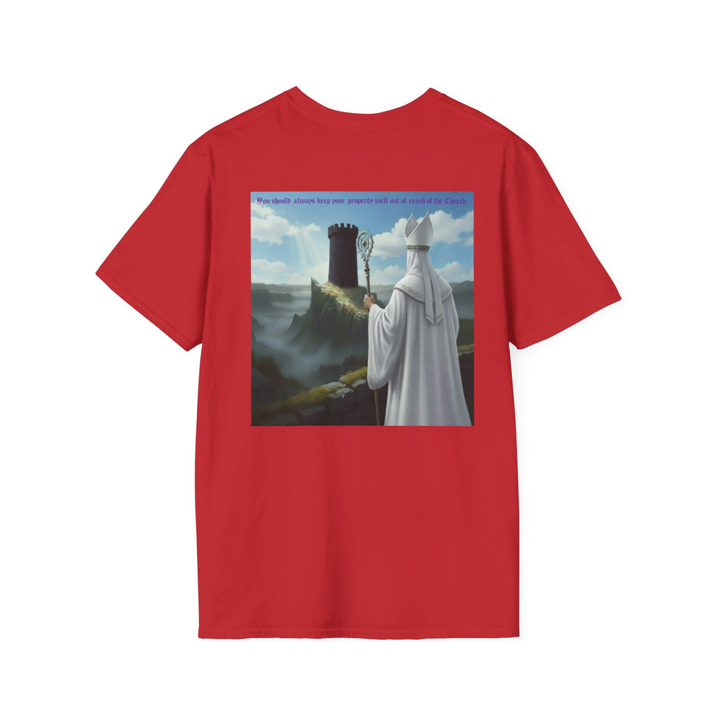 Crafty white bishop chess joke T shirt