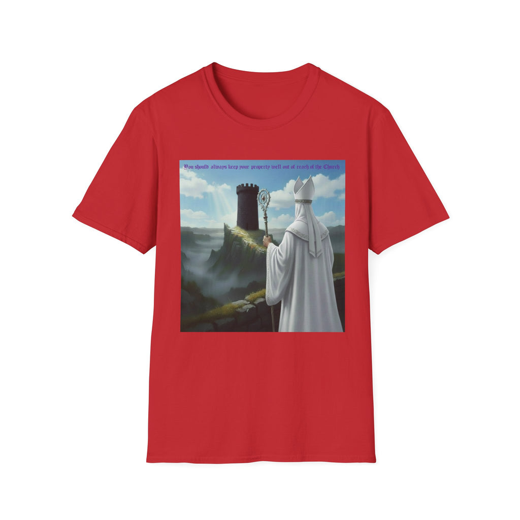 Crafty white bishop chess joke T shirt
