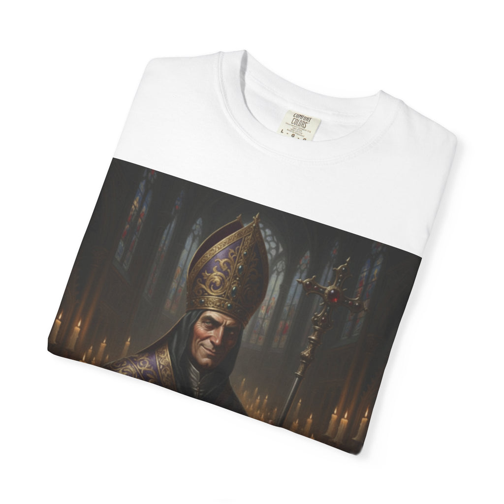 Chess joke T shirt with black bishop