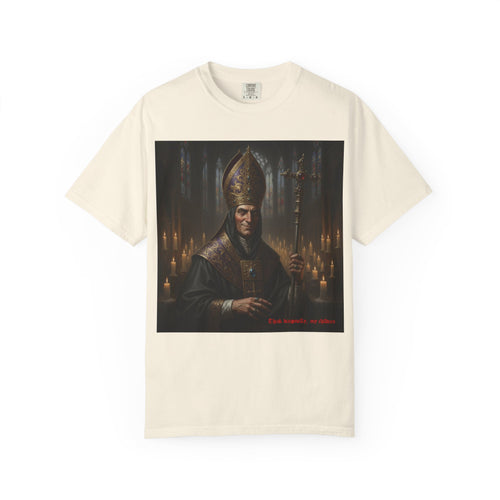 Chess joke T shirt with black bishop
