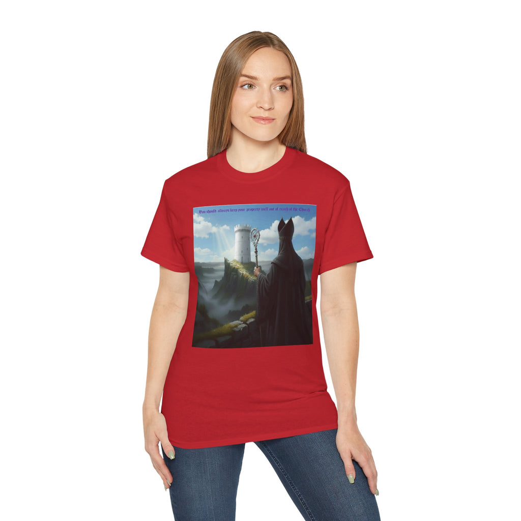 Crafty black  bishop chess joke T shirt