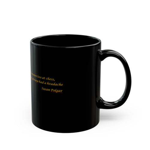 Athena Chess Quote Mug — 'When men fear a chess...' Inspirational Classical Coffee Cup